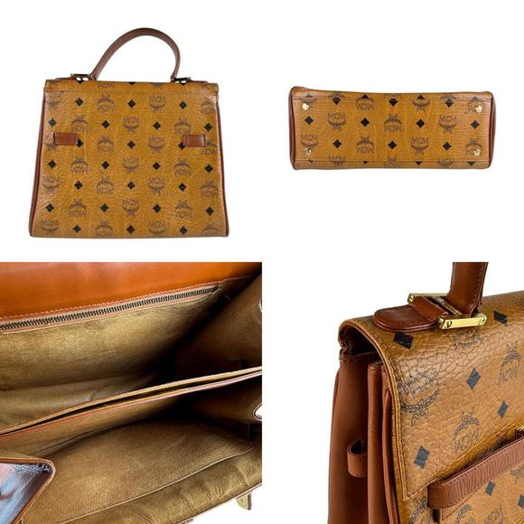 MCM Women's Brown Leather Handbag z7391 - Picture 3 of 5